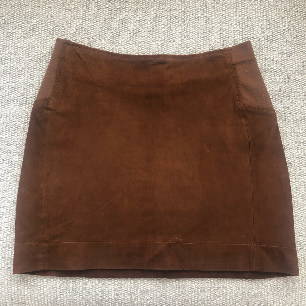 BCBG Max Azria real suede mini skirt - XS
